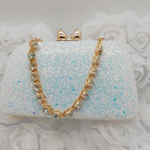 Sparkling Sequin Clutch - Mini Fashion Evening Bag, Chain Crossbody Bag with Luxurious Glitter for Parties and Events - Perfect for Festivals, Weddings, Balls, Dinners, Birthdays, or Valentine's Day Gifts