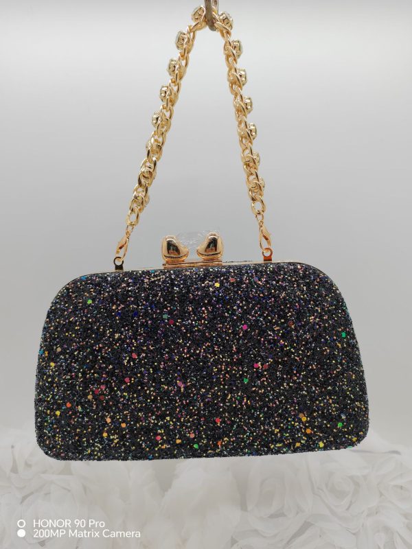 Sparkling Sequin Clutch - Mini Fashion Evening Bag, Chain Crossbody Bag with Luxurious Glitter for Parties and Events - Perfect for Festivals, Weddings, Balls, Dinners, Birthdays, or Valentine's Day Gifts - Image 8
