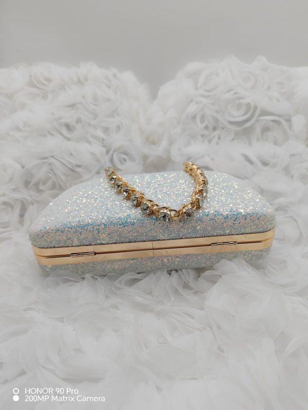 Sparkling Sequin Clutch - Mini Fashion Evening Bag, Chain Crossbody Bag with Luxurious Glitter for Parties and Events - Perfect for Festivals, Weddings, Balls, Dinners, Birthdays, or Valentine's Day Gifts - Image 3