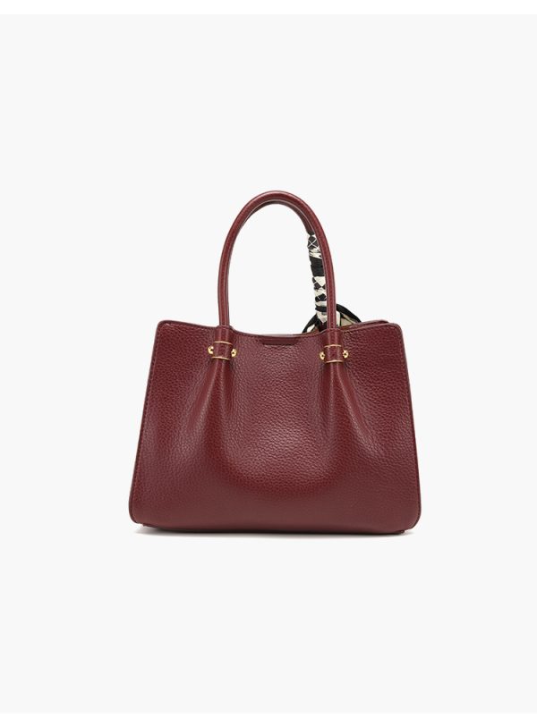 Women's Elegant Synthetic Leather Handbag - Convertible Shoulder Bag or Clutch, Open Top Everyday & Formal Purse Black/Muted Gray/Beige/Wine Red - European Collection Women's Luxury Wallet, Ladies Handbags, Detachable Strap Feature, Oiledged Finish - Image 8